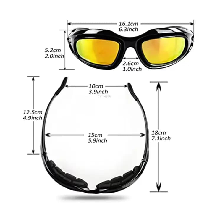 Lunettes de soleil unisexes Desert 4 lentilles