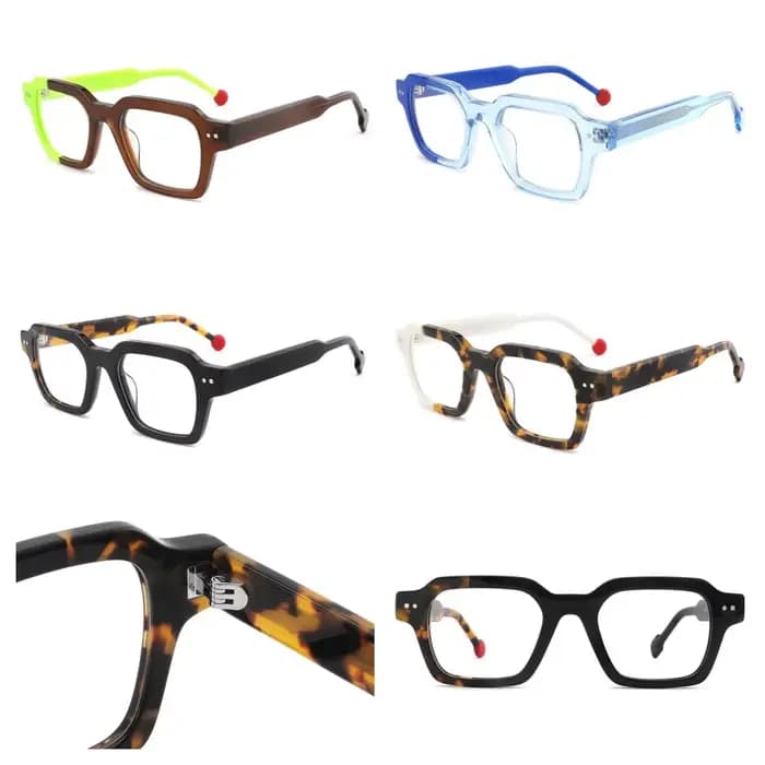Lunettes en acétate pour hommes