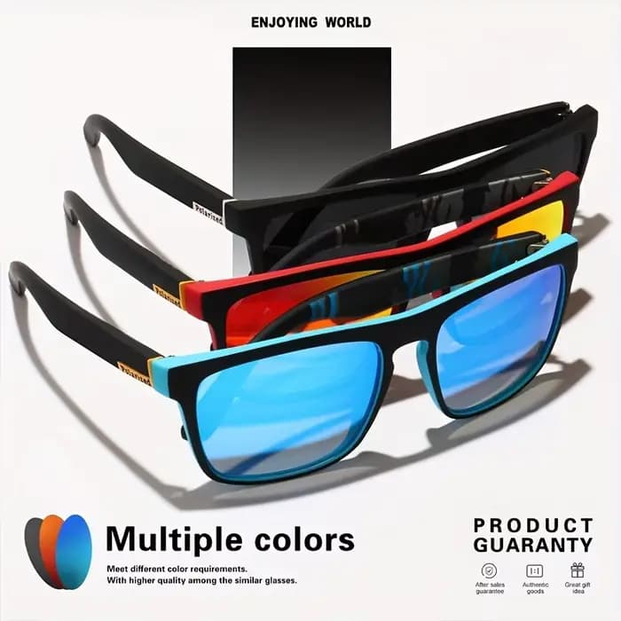 Lunettes de soleil de sport polarisées carrées classiques