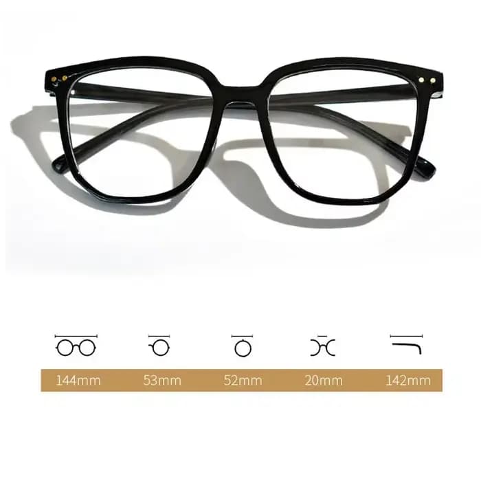 Femmes élégantes surdimensionnées lunettes de lecture unisexe grand cadre HD lentille