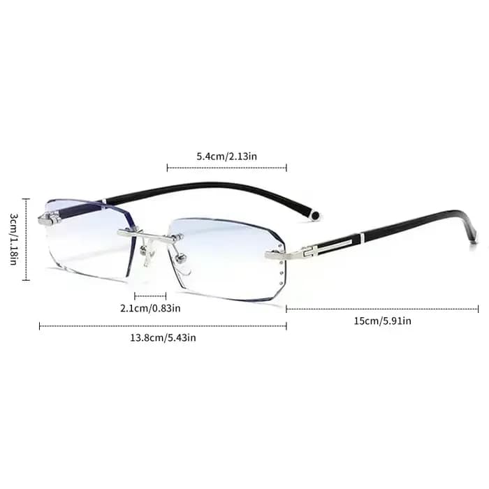 Lunettes de lecture photochromiques sans bords pour hommes et femmes