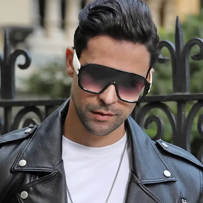 Vintage marque de luxe concepteur de mode surdimensionné carré lunettes de soleil hommes femmes classique grand cadre