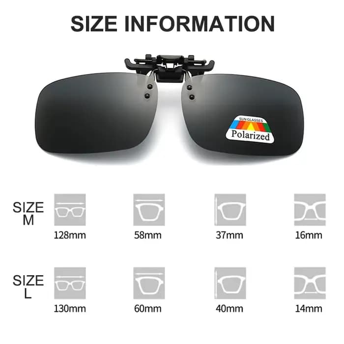 Lunettes de soleil polarisées à Clip