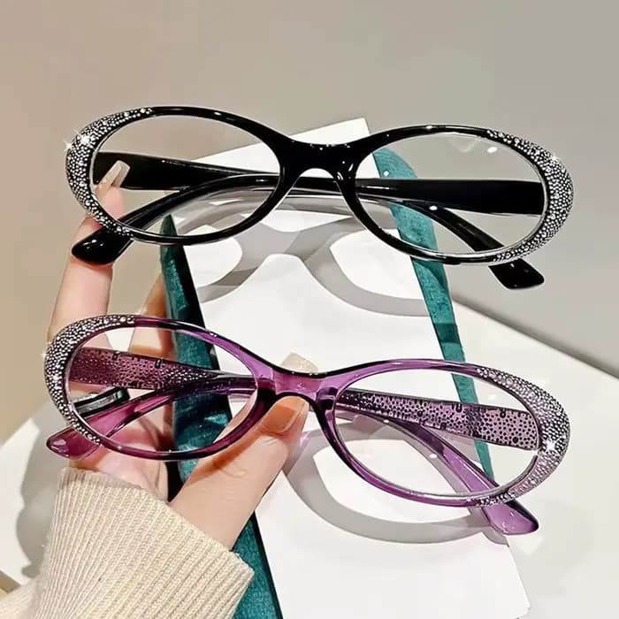Lunettes de lecture diamant de luxe pour hommes et femmes