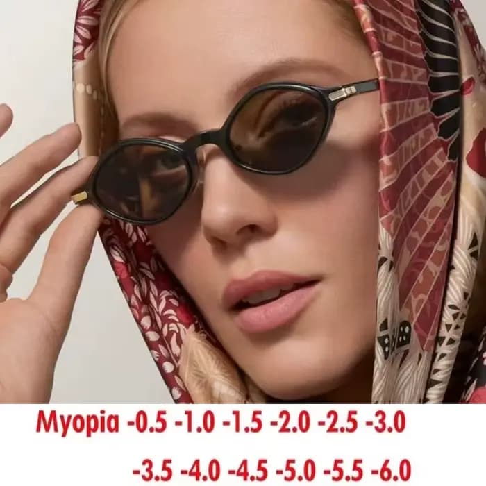 Lunettes de soleil tendance femme polygonale petit cadre trop irrégulier
