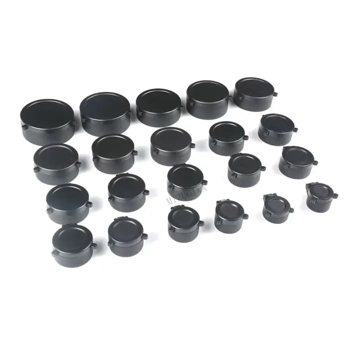 Couvercle de Protection pour fusil de chasse, couvercle d'objectif rabattable à ressort rapide, couvercle de lentille d'objectif, calibre de portée de fusil de chasse, 25.5mm-67mm