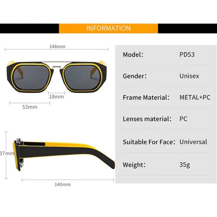Lunettes de soleil Steampunk personnalisées pour hommes et femmes
