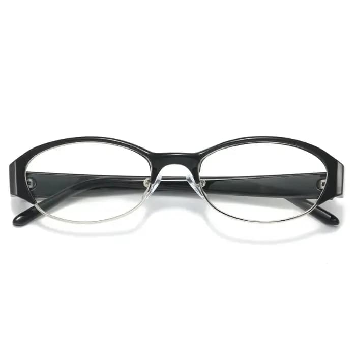 Nouvelles Lunettes Tendance 2026 Ovales Uniques Monture Myopie Rétro Verres Plats Unisexe Mode Anti-Lumière Bleue