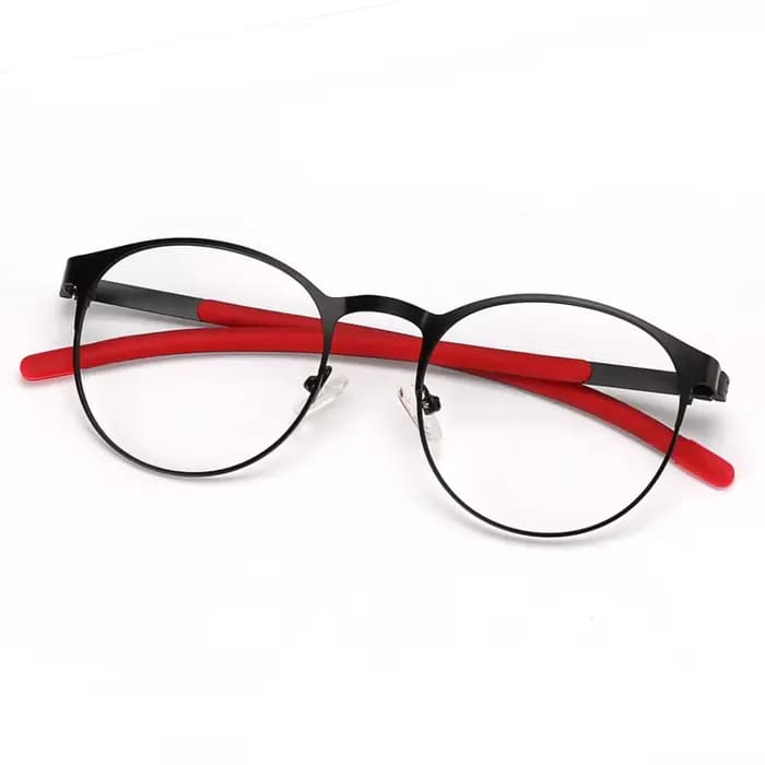 KJDCHD photochromisme lunettes rétro ronde en alliage cadre