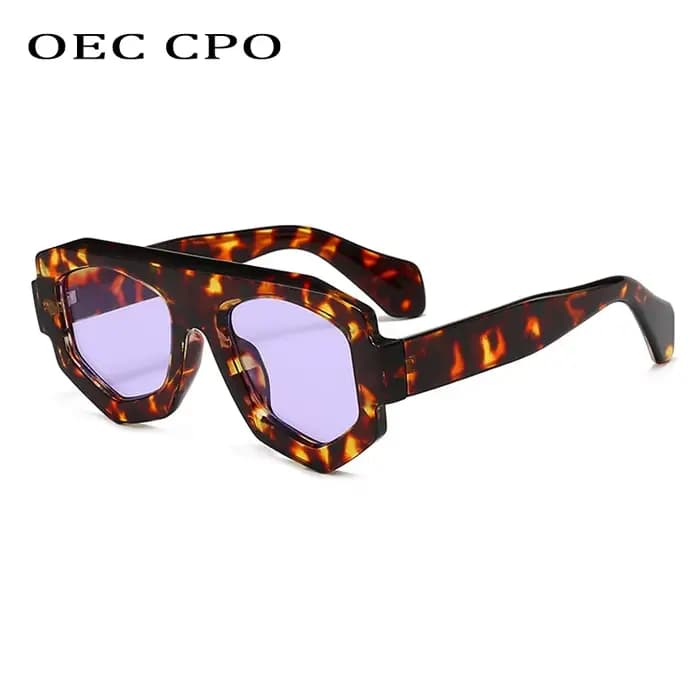 Lunettes de soleil léopard pour hommes et femmes