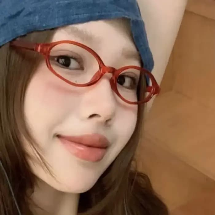 Y2K rétro ovale cadre Anti-lumière bleue lunettes doux Cool filles noir