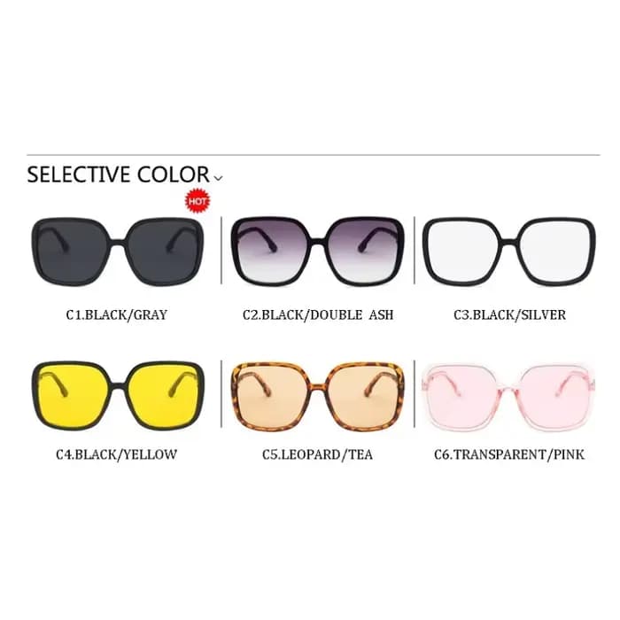 Lunettes de soleil carrées pour femmes