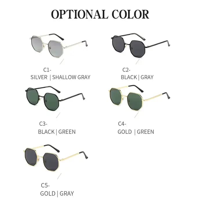 RUOBO hexagone lunettes De soleil polarisées pour hommes femmes marque Design conduite miroir Surface lentille