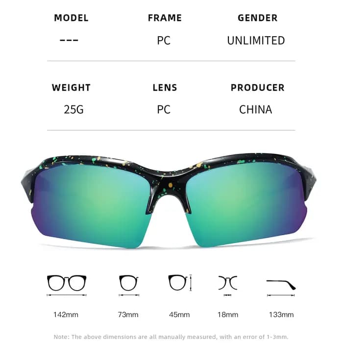 Lunettes de soleil de sport en plein air pour hommes et femmes