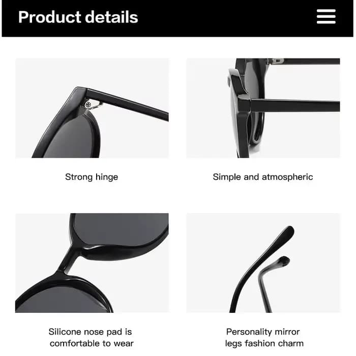 Lunettes de soleil polarisées rondes rétro pour hommes et femmes