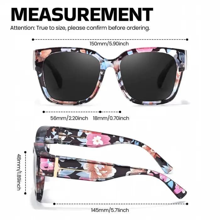 Lunettes de soleil surdimensionnées pour femmes et hommes