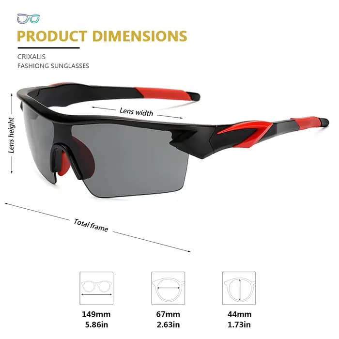 Lunettes de soleil anti-irritation pour hommes et femmes