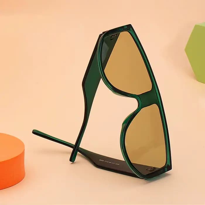 Lunettes De soleil surdimensionnées à dessus plat pour femmes et hommes