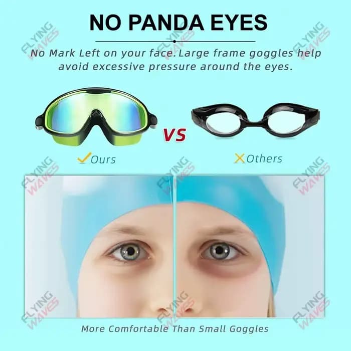 Lunettes de natation à grande monture