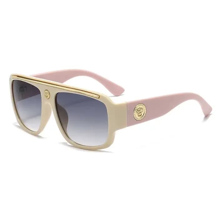 Lunettes de soleil de luxe de marque, surdimensionnées, style vintage punk, pour hommes et femmes, tendance, pour la conduite en extérieur