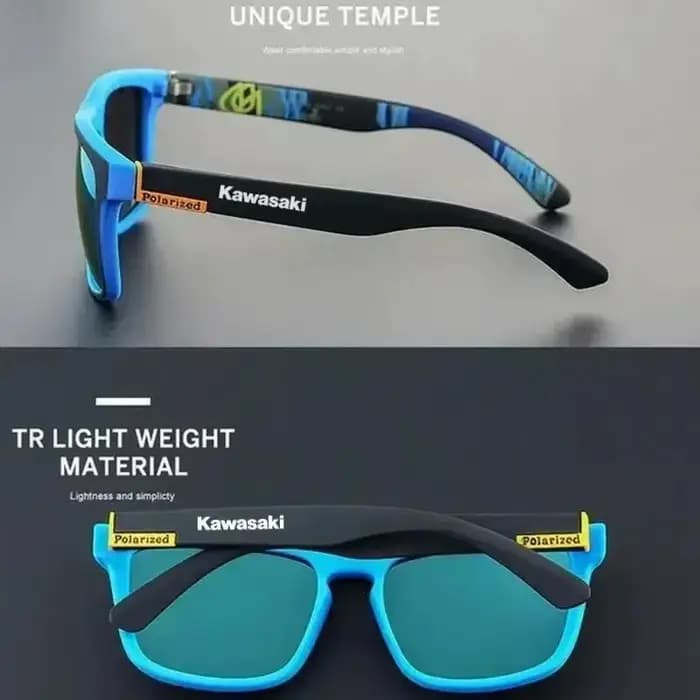 Kawasaki – lunettes de soleil polarisées carrées vintage pour hommes et femmes