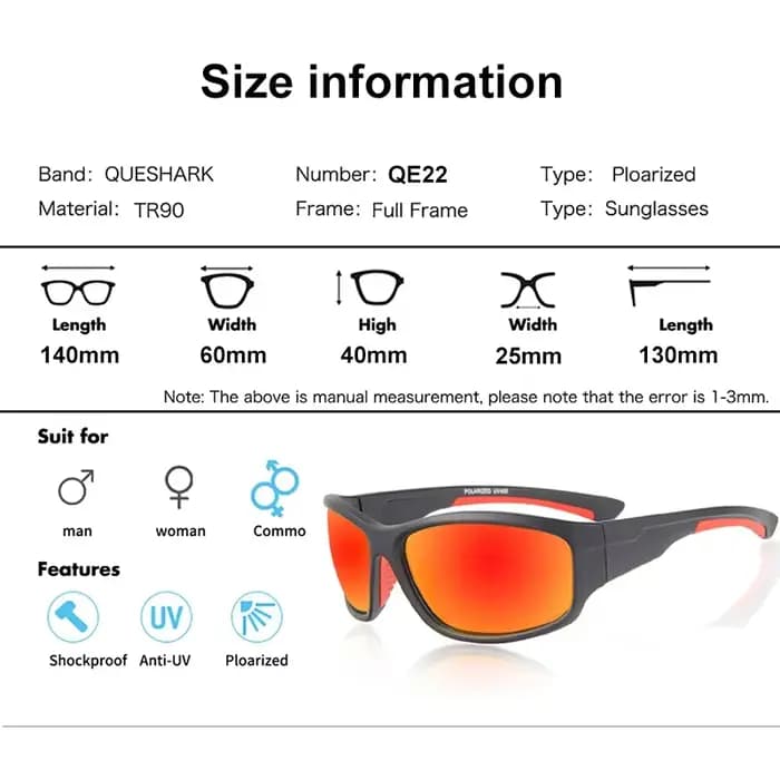 Lunettes de soleil polarisées HD pour hommes et femmes