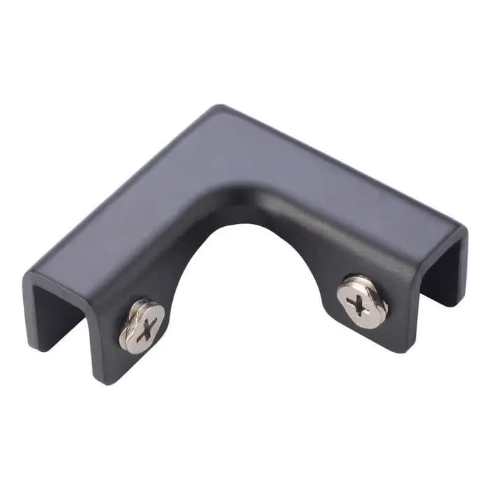 Clip en L en alliage d'aluminium antirouille renforcé et robuste pour fixation de balustrade en verre de balcon
