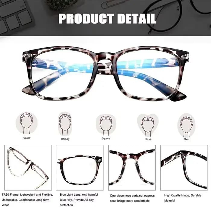 Lunettes d'ordinateur anti-lumière bleue pour enfants