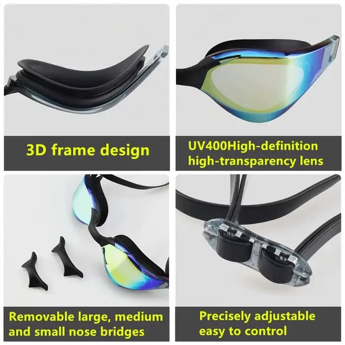 ARENA – lunettes de natation haute définition pour adultes, étanches, Anti-buée, Protection UV400, équipement de compétition et d'entraînement