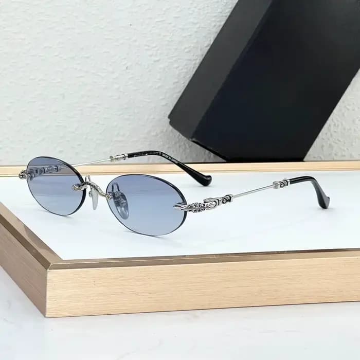 Lunettes de soleil ovales sans monture faites à la main PIILS I