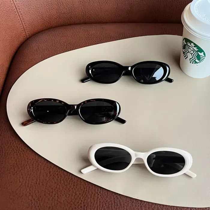 Lunettes de soleil ovales pour hommes et femmes