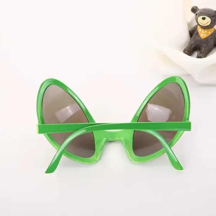Lunettes de soleil fantaisie vertes