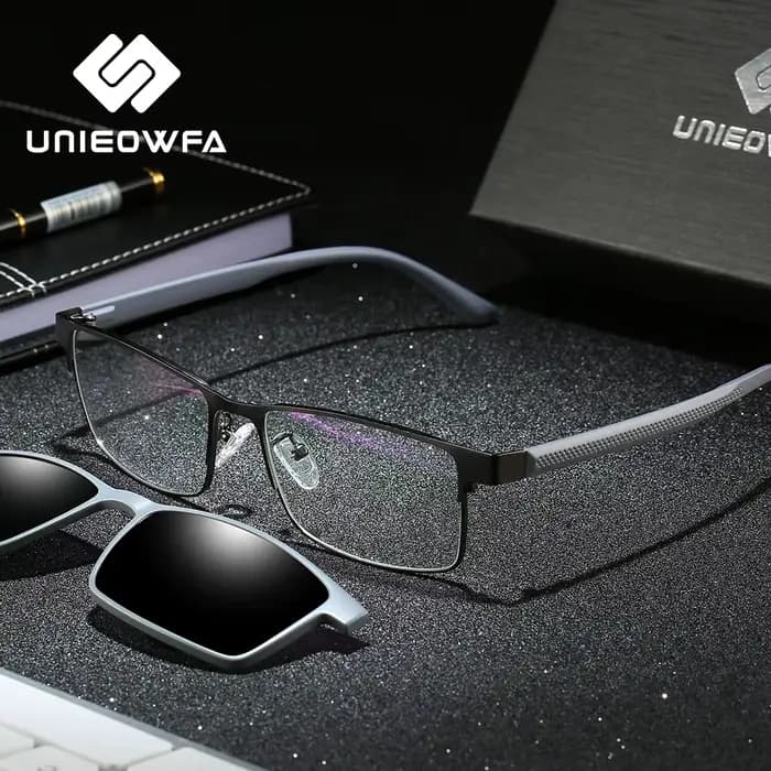 Clip magnétique polarisé sur lunettes de soleil hommes Prescription