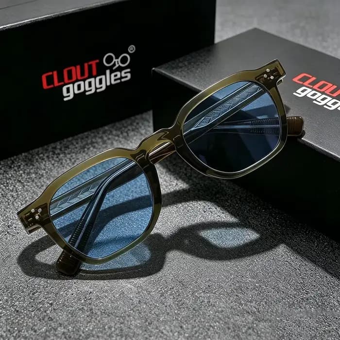 CLOUT GOGGLES Lunettes de soleil classiques rétro pour hommes et femmes
