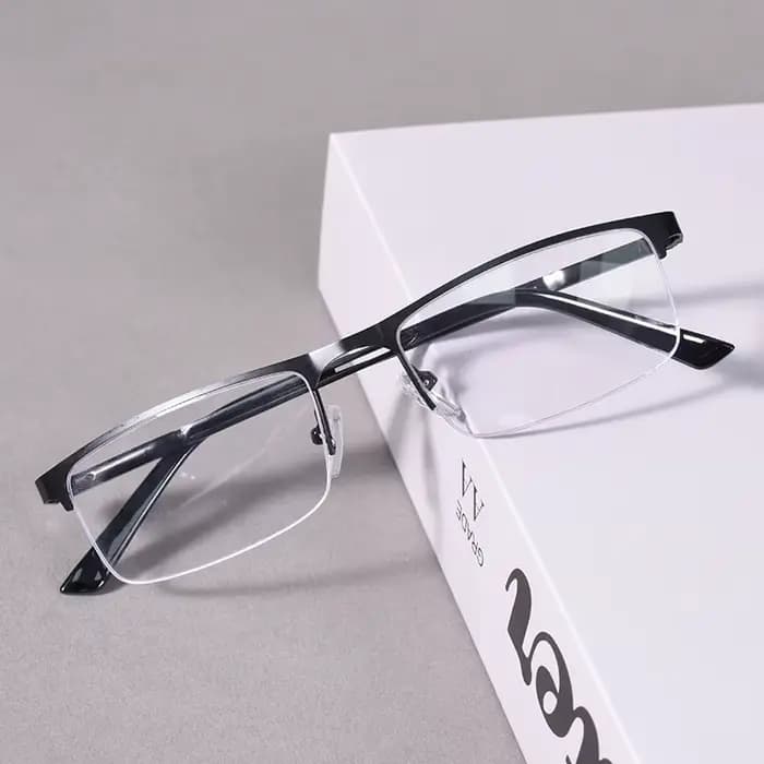 Lunettes de lecture demi-monture pour hommes