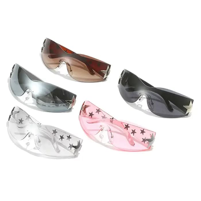 Lunettes de soleil Y2K sans monture pour hommes et femmes