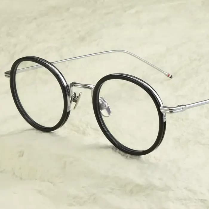 New York TBX906 rétro rond monture de lunettes Super léger Air pur titane montures