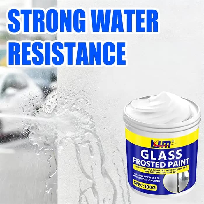 Peinture pour verre dépoli, finition mate, protection anti-exposition, film de confidentialité imperméable et perméable à la lumière pour salle de bain, douche, fenêtre, porte