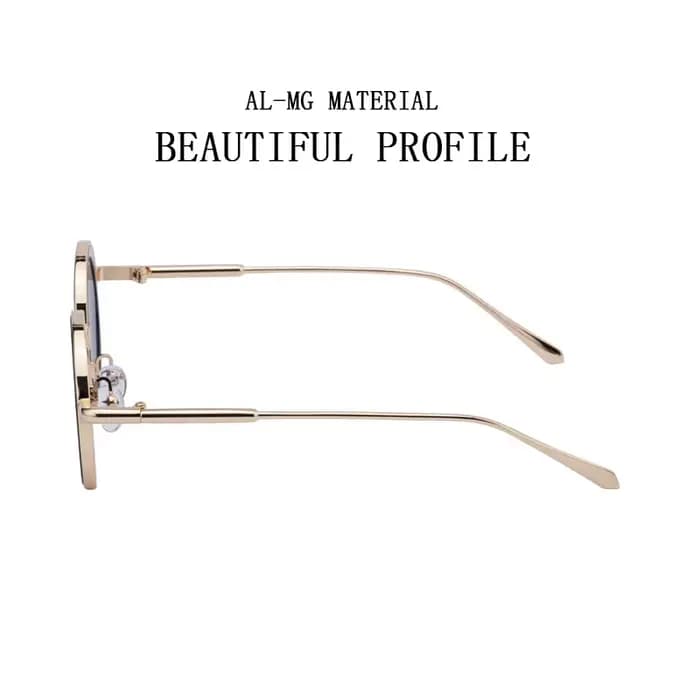 2025 Steampunk lunettes de soleil pour hommes mode ronde Punk