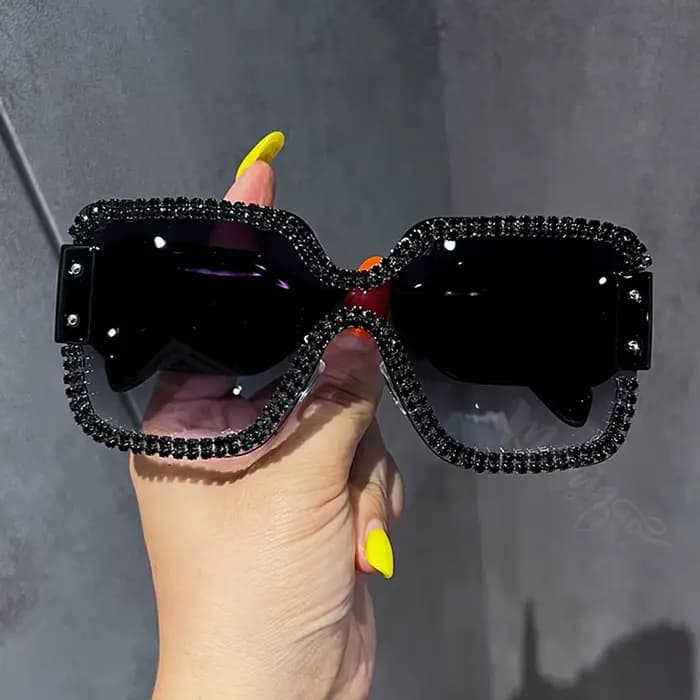 Lunettes De soleil surdimensionnées pour femmes marque concepteur grand cadre Punk