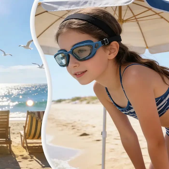 1 paire de lunettes de natation unisexes pour adultes