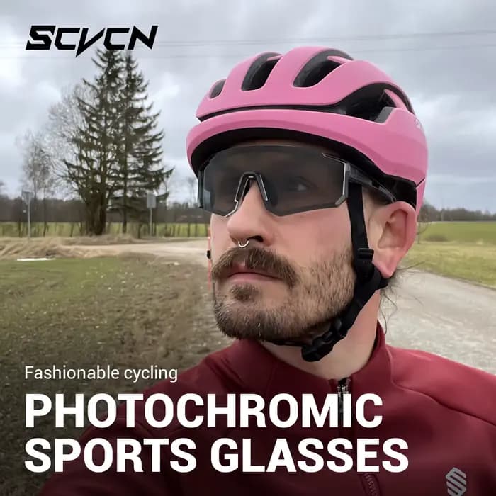 SCVCN lunettes de soleil photochromiques Sports de plein air vélo cyclisme