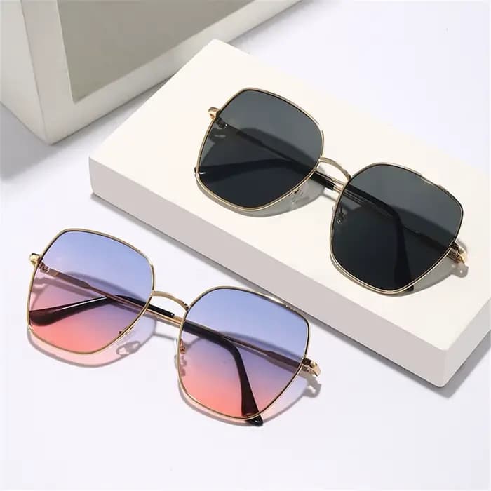 Lunettes de soleil carrées vintage pour hommes et femmes