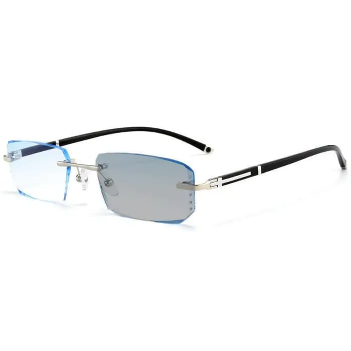 Lunettes de lecture photochromiques sans bords pour hommes et femmes