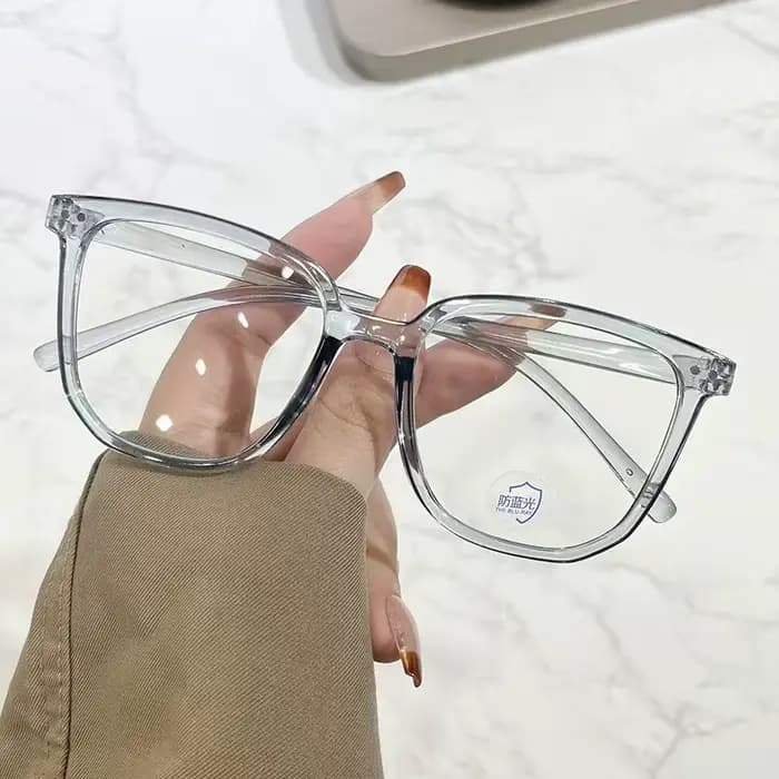 Nouvelles lunettes coréennes vintage noires à monture carrée large pour femmes et hommes