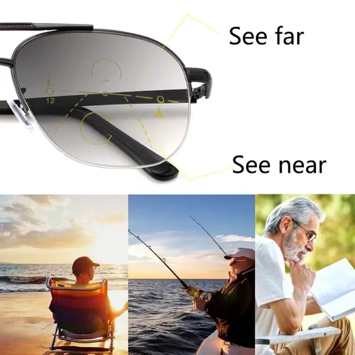 Lunettes de lecture progressives multifocales pour hommes et femmes