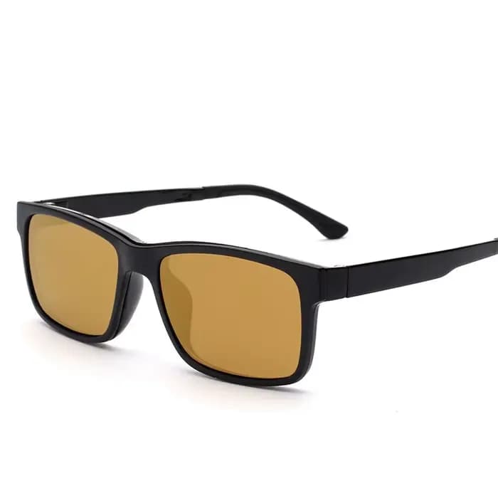 Lunettes de soleil magnétiques optiques carrées pour hommes et femmes