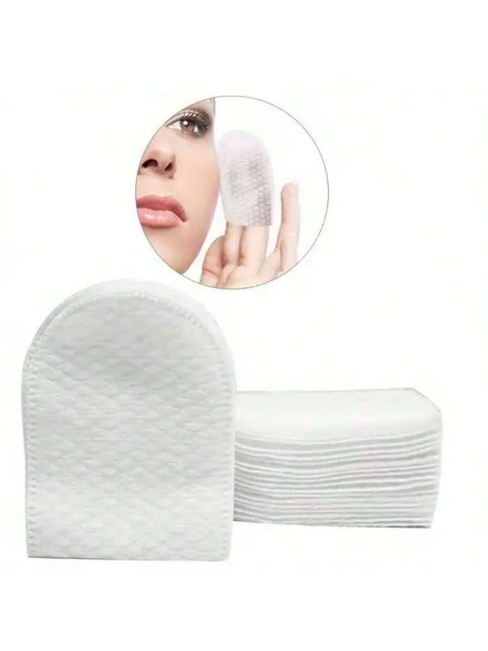 30 pièces/50 pièces/100 pièces tampons démaquillants jetables de Type lit de doigt tissu Non tissé en forme de U Double face Type de poche démaquillant doux non pelucheux avec un bon effet