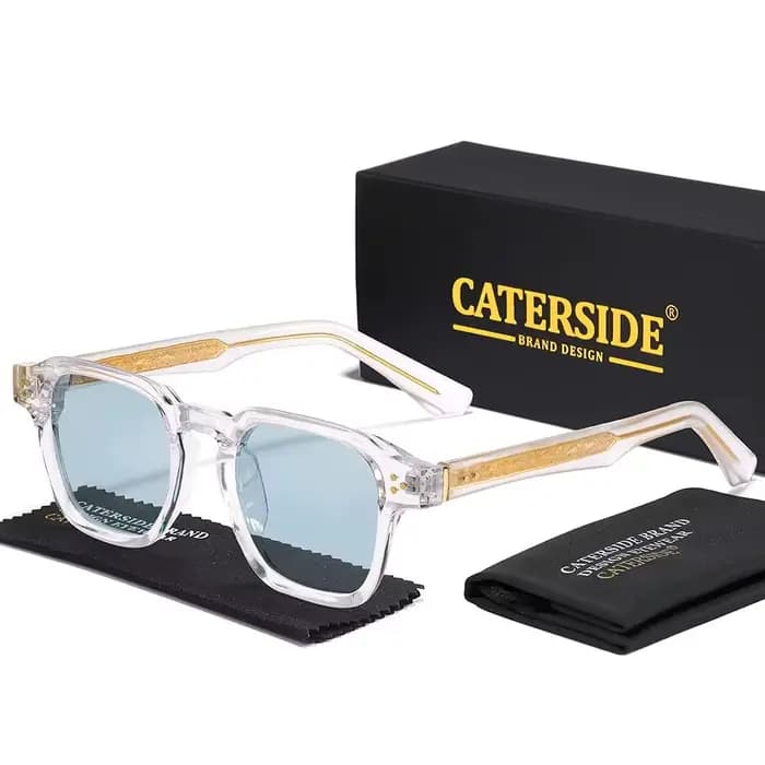 Lunettes de soleil carrées classiques CATERSIDE pour hommes