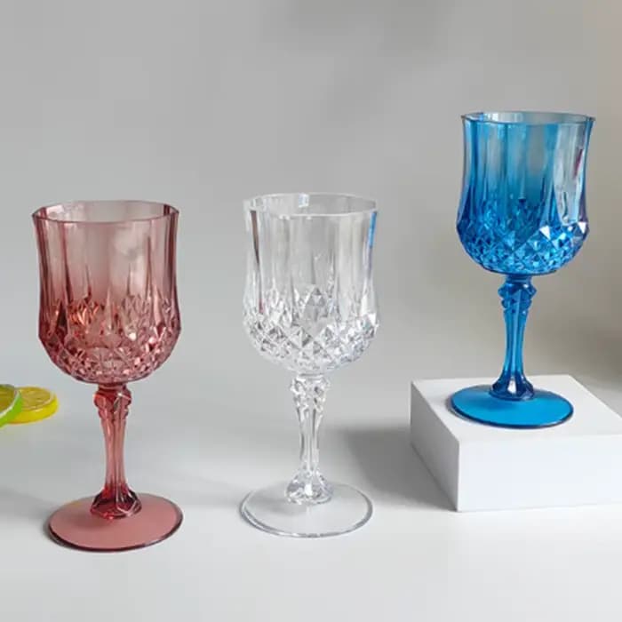 Flûtes à champagne pour toast de mariage, flûtes à pied en plastique pour boissons de célébration